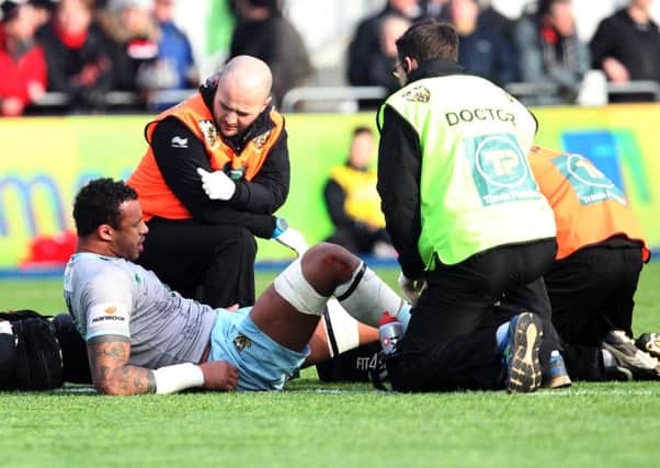 Courtney Lawes sustained an ankle injury in the win at Saracens (picture: Sharon Lucey)
