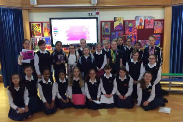 Pupils at Northampton High School celenrated International Woman's Day