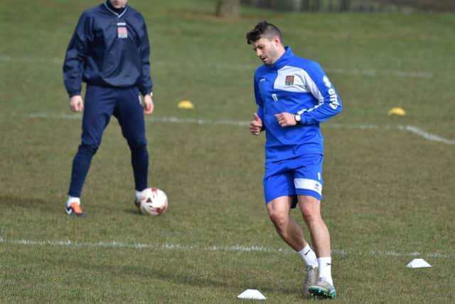 ON THE WAY BACK - Marc Richards has been doing light work, but will return to full training this week