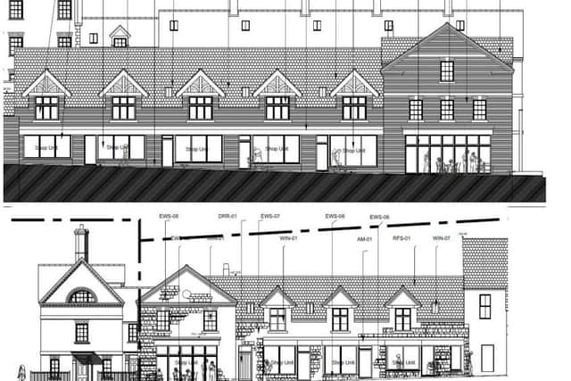 Elevation drawings for the new Moat Lane plans