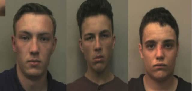 Shaun Hillyer, Zac Anderson and Rhys Martin have all been locked up after they admitted carrying out a robbery in Rothwell