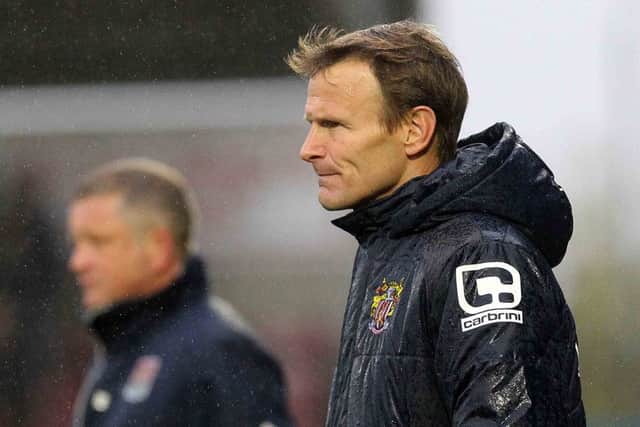Teddy Sheringham was sacked by Stevenage last month and replaced by Darren Sarll