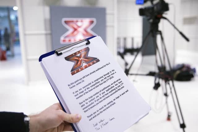 X Factor auditions at the Grosvenor Centre, Northampton.