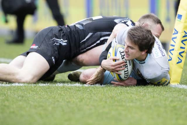 Lee Dickson scored for Saints at Sandy Park (picture: Kirsty Edmonds)