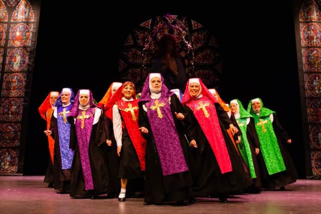 The cast of Sister Act, recently performed by Northampton Musical Theatre Company Picture: Redrex Photography