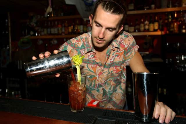 Sam makes a Cold Turkey, Raspberry Flip and Dreadlock Holiday.