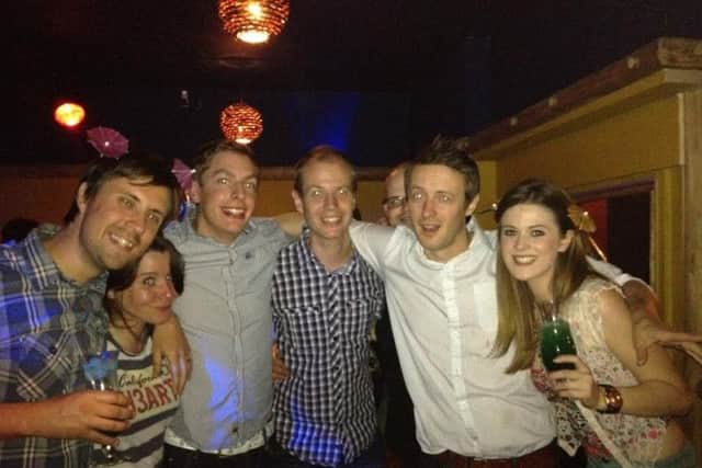 Members of the Chron team enjoying Hakamou in 2012.