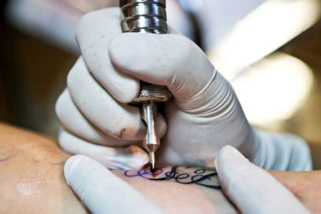 A tattoo parlour has been closed down in Northampton after it was not registered with the borough council.
Editorial image.