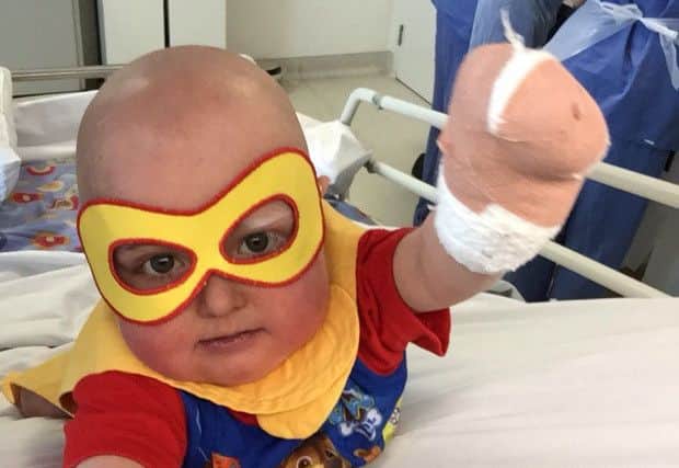 Superhero Seth in hospital in Newcastle NNL-160324-150748001