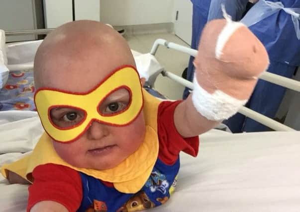Superhero Seth in hospital in Newcastle NNL-160324-150748001