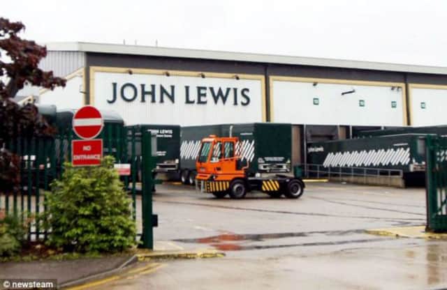 A gang of five men stole Â£200,000 worth of goods from the John Lewis warehouse in Northampton
