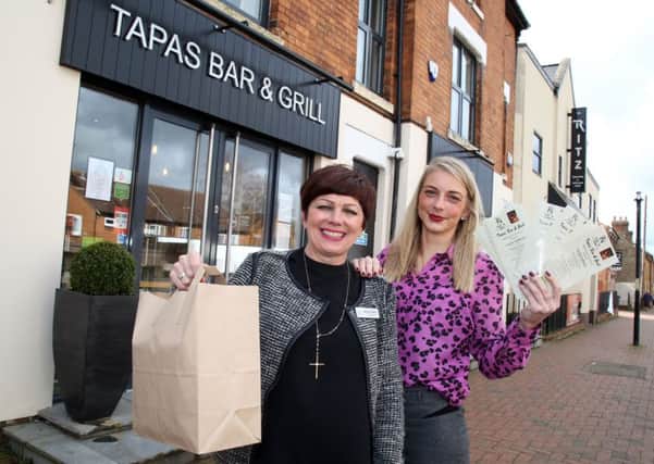 Tapas Takeaway: Desborough: new Tapas takeaway service opened by the Ritz at Desborough. 
l-r Gillian Green (general manager Ritz) and Vikki Cheatham (events manager)
Tuesday March 29 2016 NNL-160330-084415009