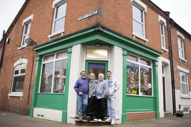 1 Hervey Street, Northampton - Barber Stephen Garofalo has passed away and his barbershop closing after 102 years. Stephen's siblings Front-  Christine Reynolds Back L-R Robert Garofalo, Peter Garofalo and Paul Garofalo NNL-160329-084836009