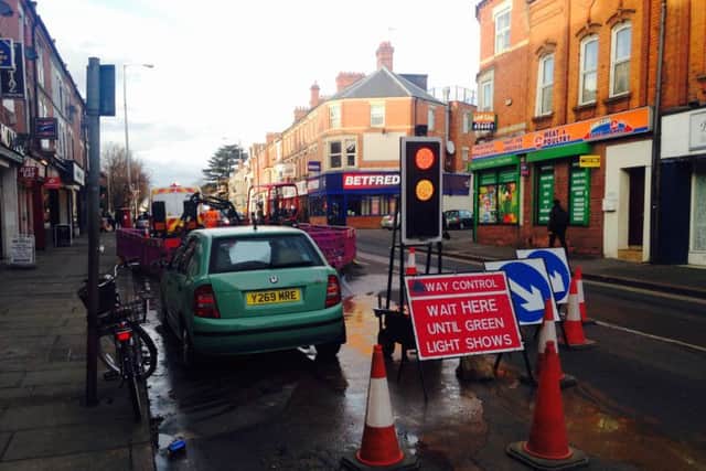 A sink hole has opened up on Kettering Road.
