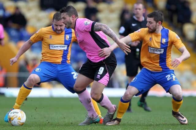 Marc Richards returned to action after injury in Monday's draw at Mansfield