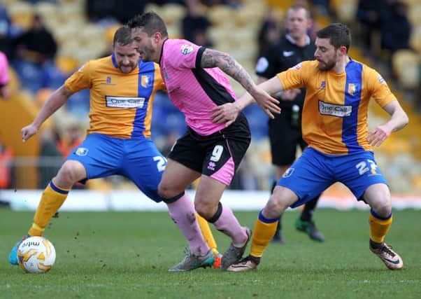 Marc Richards returned to action after injury in Monday's draw at Mansfield