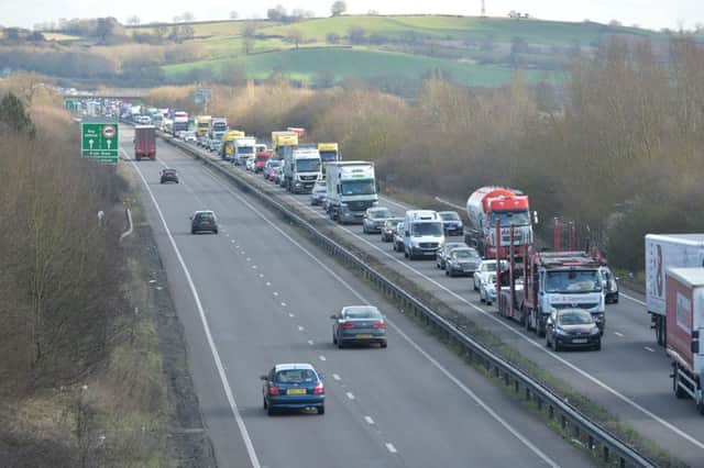 A man has died after a collision on the A14 yesterday.