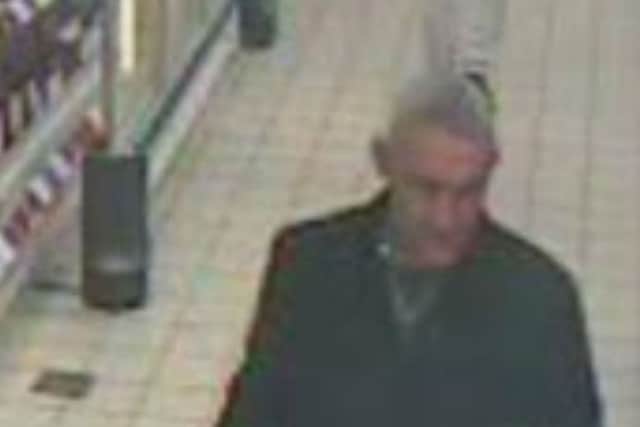 Officers would like to speak to the man pictured, or anyone who may recognise him.