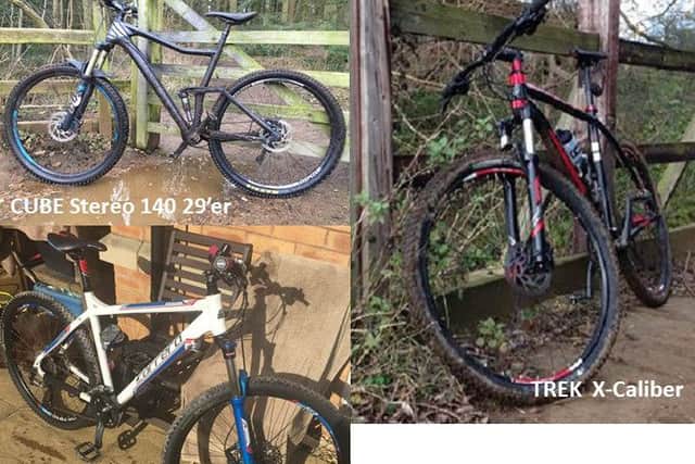 These three bikes were taken from a house in Duston during a burglary - do you have any information on the raid?