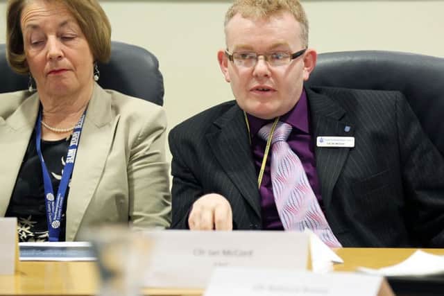 Deputy leader and cabinet member for children's services at Northamptonshire County Council, Councillor Heather Smith alongside leader of South Northants, Councillor Ian McCord. Councillor McCord says the south of the county could be cut adrift by children's centre cuts.