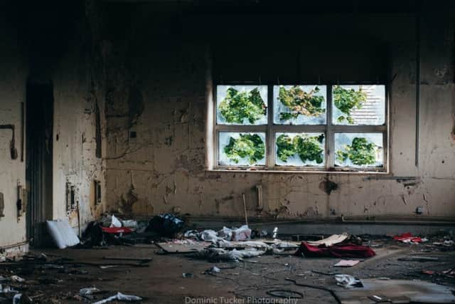 Dominic Tucker's shots inside St Edmund's Hospital appear to show the extent of drug use and rough sleeping in the abandoned Wellingborough Road buildings.
