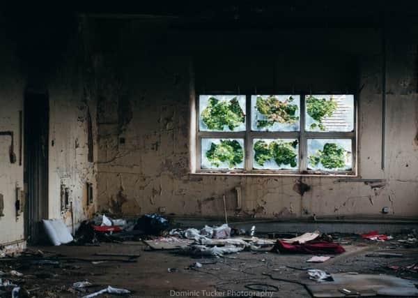Dominic Tucker's shots inside St Edmund's Hospital appear to show the extent of drug use and rough sleeping in the abandoned Wellingborough Road buildings.