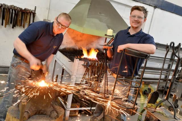 Iron Forged Designs, Brackley. Left, Ben Landucci and right, Stuart Makin.
130422M-A474 ENGPNL00120130422124920