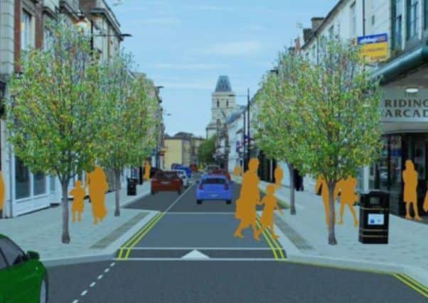 An artist's impression of St Giles Street, Northampton