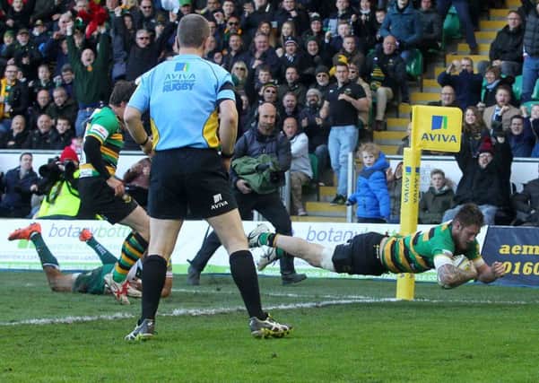 Teimana Harrison scored Saints' first try (picture: Sharon Lucey)