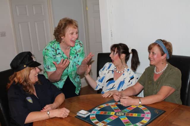 The Odd Couple in Yelvertoft Mickey - Chris Ryan, Olive Madison - Julie Cottle, Sylvie - Keredy Andrews, Vera  Sharron Sharpe.