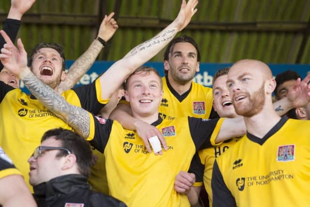 MEMORABLE SEASON - the Cobblers secured the Sky Bet League Two title last weekend