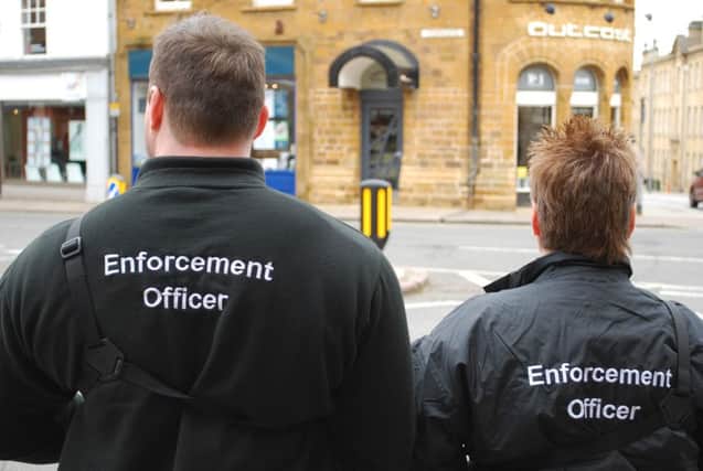Enforcement officers have issued 70 on-the-spot fines in their first week of operation in Northampton town centre.