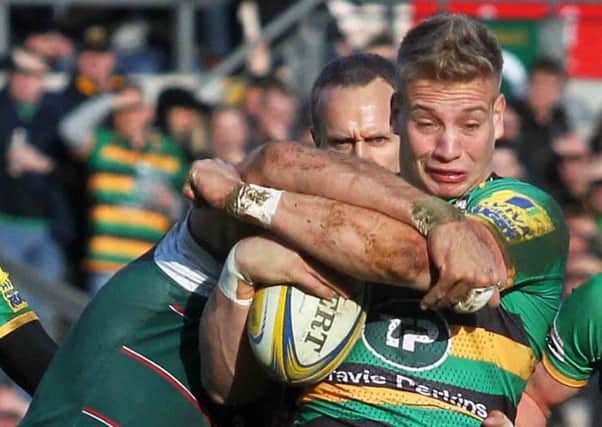 Harry Mallinder was involved in a second-half scuffle with Freddie Burns (picture: Sharon Lucey)