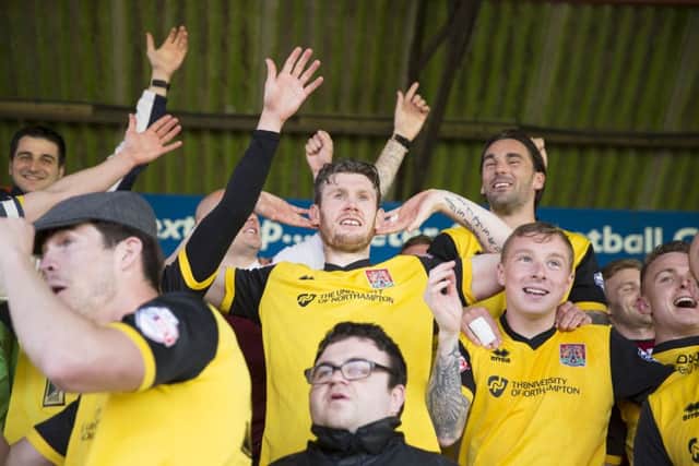 Zander Diamond making the most of the title celebrations. Pictures: Kirsty Edmonds