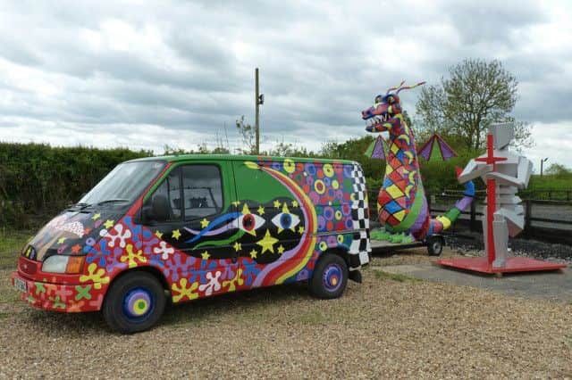 Mick Henson has taken a colourful, and unusual, approach to celebrating St George's Day in Northampton in recent years