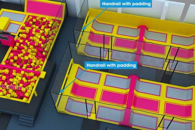 Boost Trampoline Park Northampton - 3D visuals.