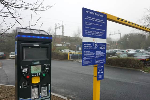 The new car park at Long Buckby Station