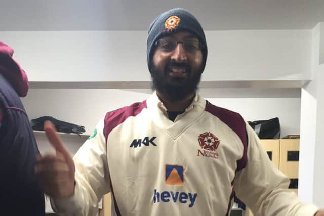 Monty Panesar was in action for Northants' second team this week (picture: Twitter (@sando567))