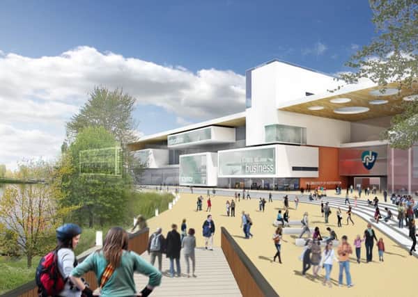 Artist's impression of the University of Northampton's new Waterside campus. ENGNNL00120120524163856