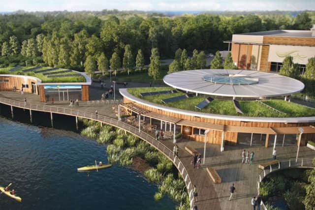 How the new visitor centre at Rushden Lakes will look