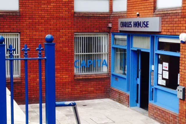 The Capita offices in Derngate, Northampton, were the subject of an undercover investigation by Channel Four. Since then several people refused fo rthe PIP disabillity payment have contacte the Chron.