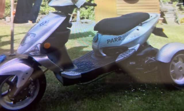 A disability scooter was stolen from a property in Whiting Court, Moulton