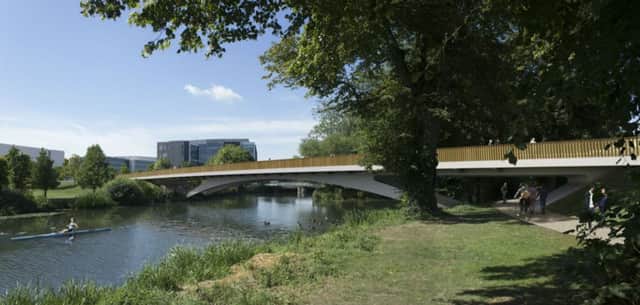 The new bridge will go over the River Nene off Bedford Road