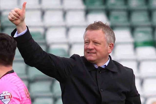 Cobblers boss Chris Wilder