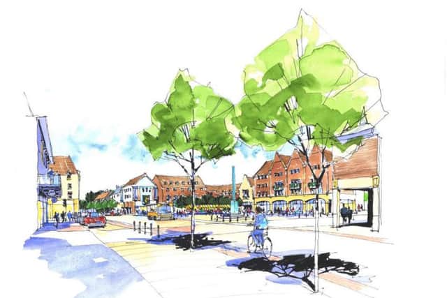 An artist's impression of the Stanton Cross scheme