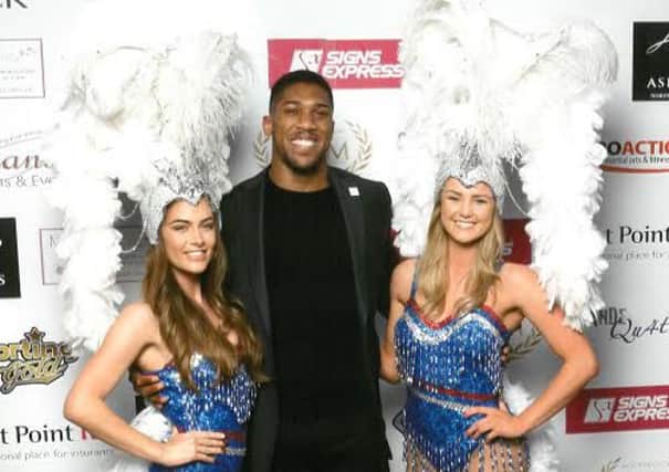 Anthony Joshua at the Niamh's Next Step fundraiser held at Aspers casino in Northampton