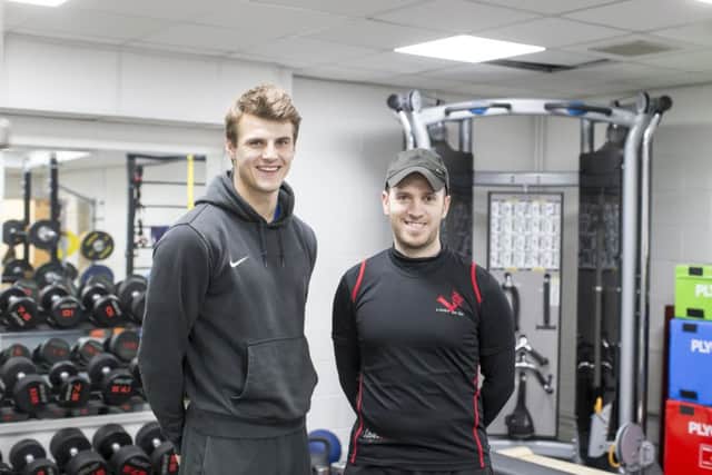 Jamie Houghton and Noah Kennedy run LPT Lifestyle Performance Transformations. They run classes from the Northamptonshire County Cricket Ground. Ruth Supple takes up the challenge, by taking part in a six week transformation class. Photographs: Kelly Cooper NNL-160428-125253009