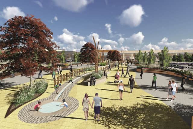 What the central promenade of Rushden Lakes will look like