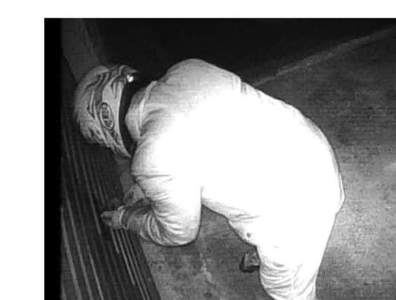 CCTV footage captured this man trying to break into a garage in Laburnum Crescent on Monday. Did you see anything?
