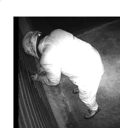 CCTV footage captured this man trying to break into a garage in Laburnum Crescent on Monday. Did you see anything?